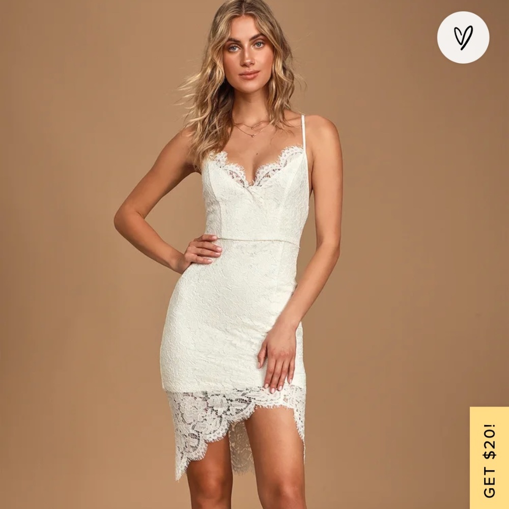 Bridal shower lace dress